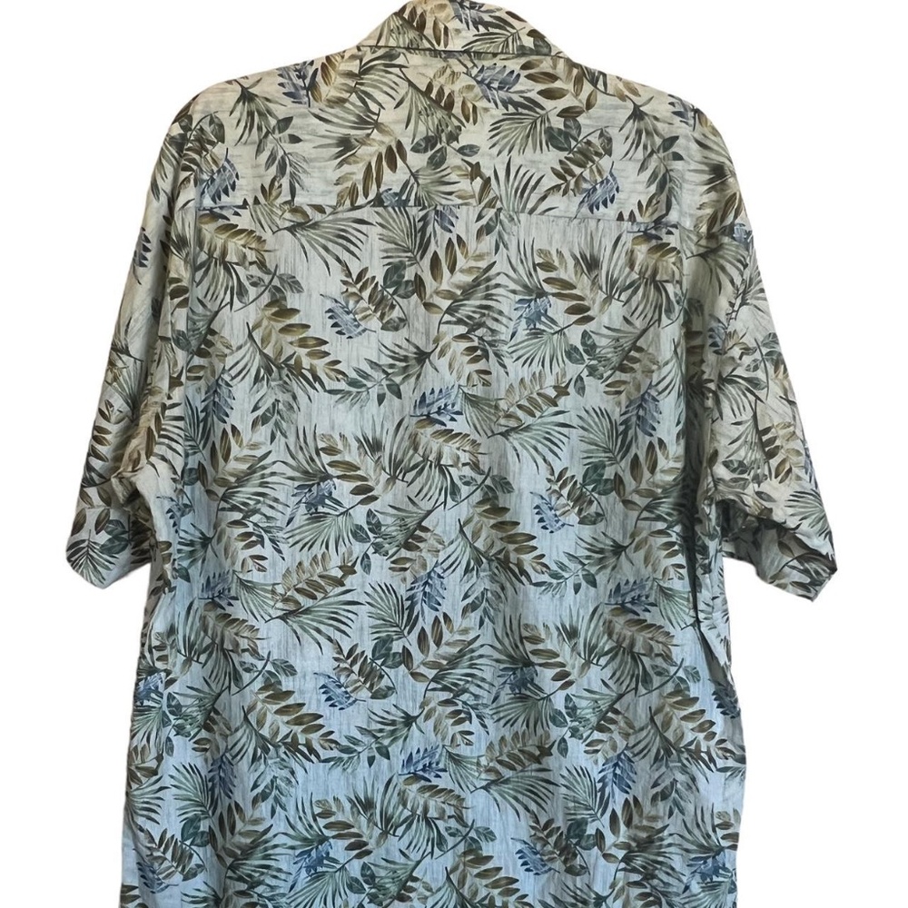 Tori Richard Green Floral Button Up Shirt - image 2